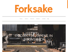 Tablet Screenshot of forksake.com